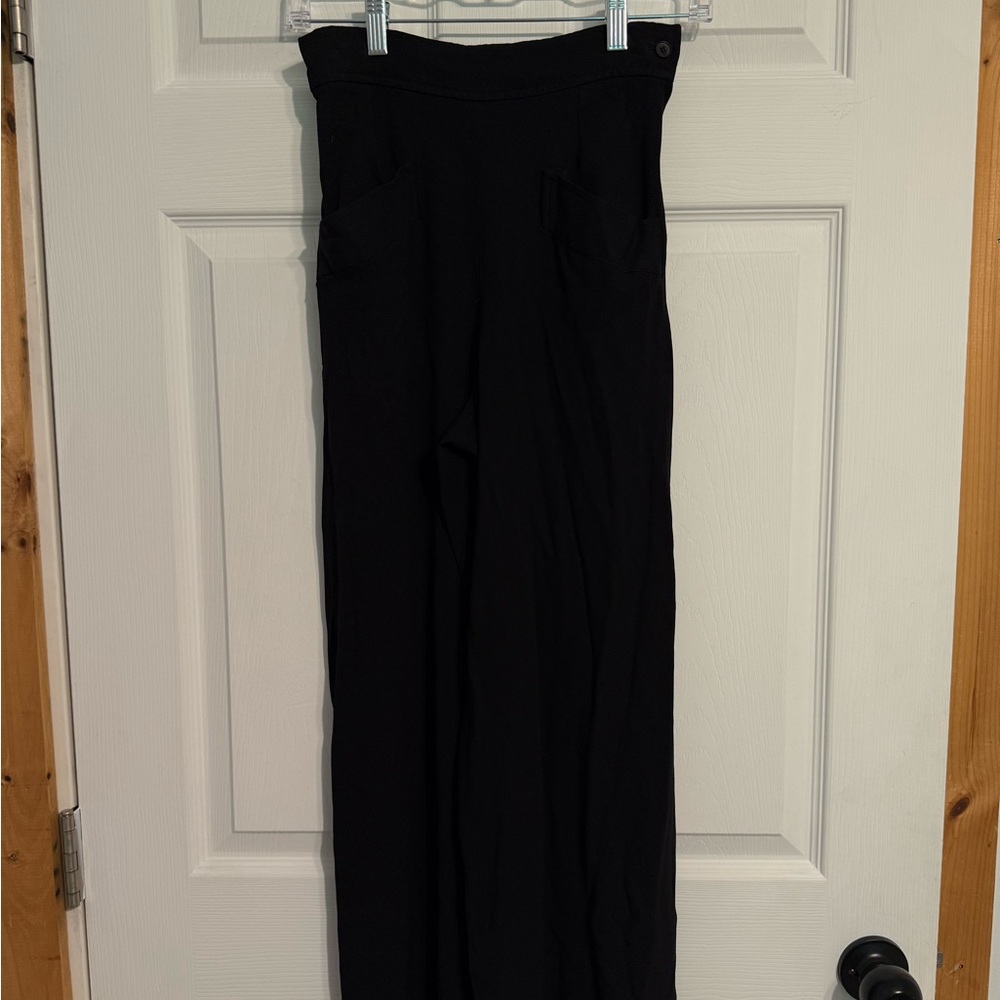 vintage saint laurent black trouser pants